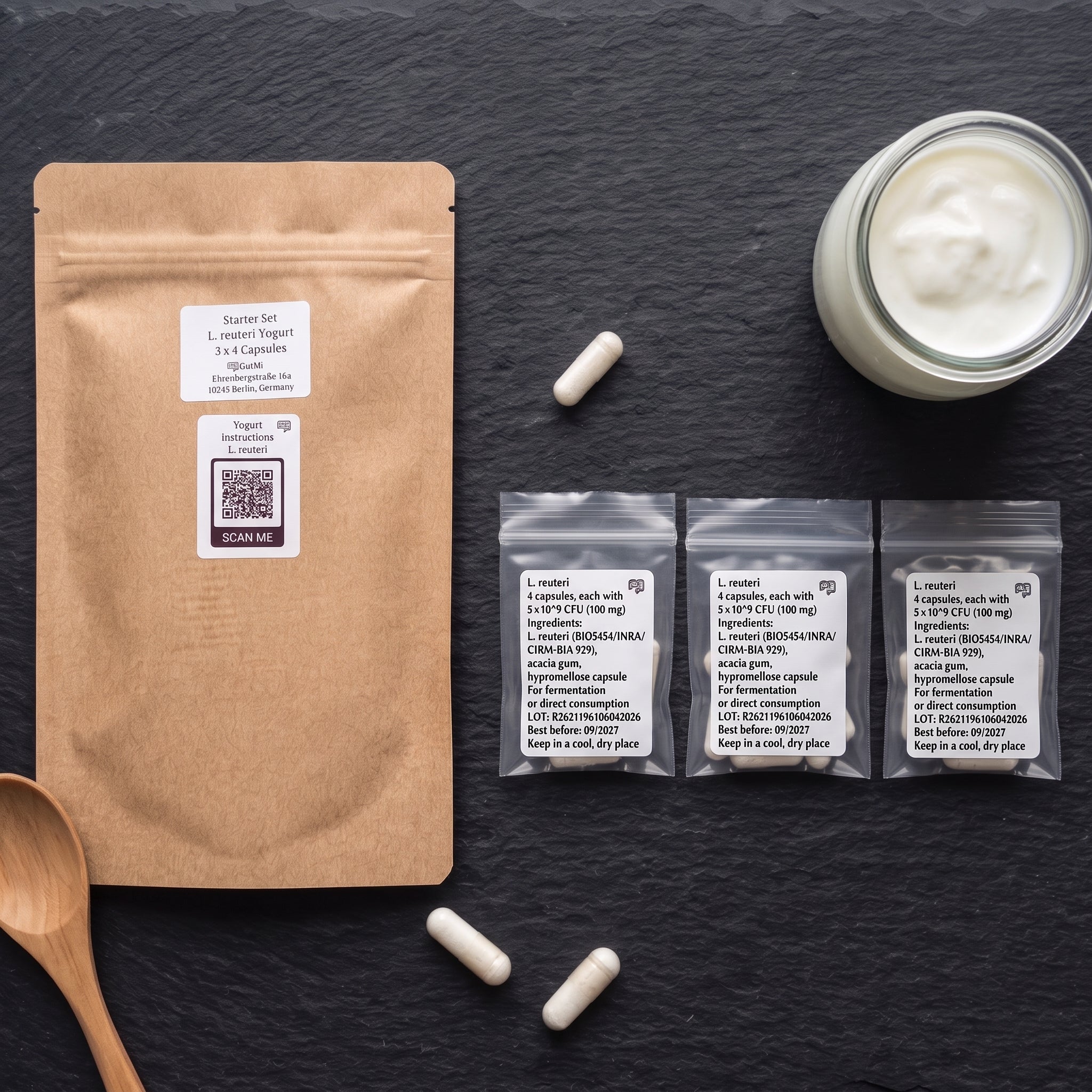 L. reuteri | Yogurt Starter Set | Starter Cultures | 3 Yogurt Starters